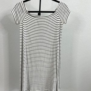 old navy striped off the shoulder dress s